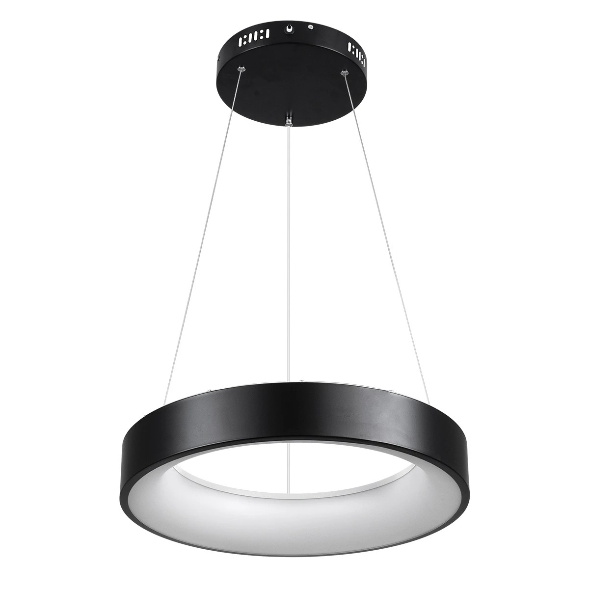 kelvo® SALEM KLV-101-0285 Κρεμαστό Φωτιστικό Οροφής LED 75W 7500lm 120° AC 220-240V IP20 Ρυθμιζόμενο Λευκό CCT με Χειριστήριο από 2700K έως 6000K Dimmable - Lumileds SMD Chip - Μαύρο Ματ - Μ45 x Π45 x Υ6cm - 3 Χρόνια Εγγύηση - Image 3