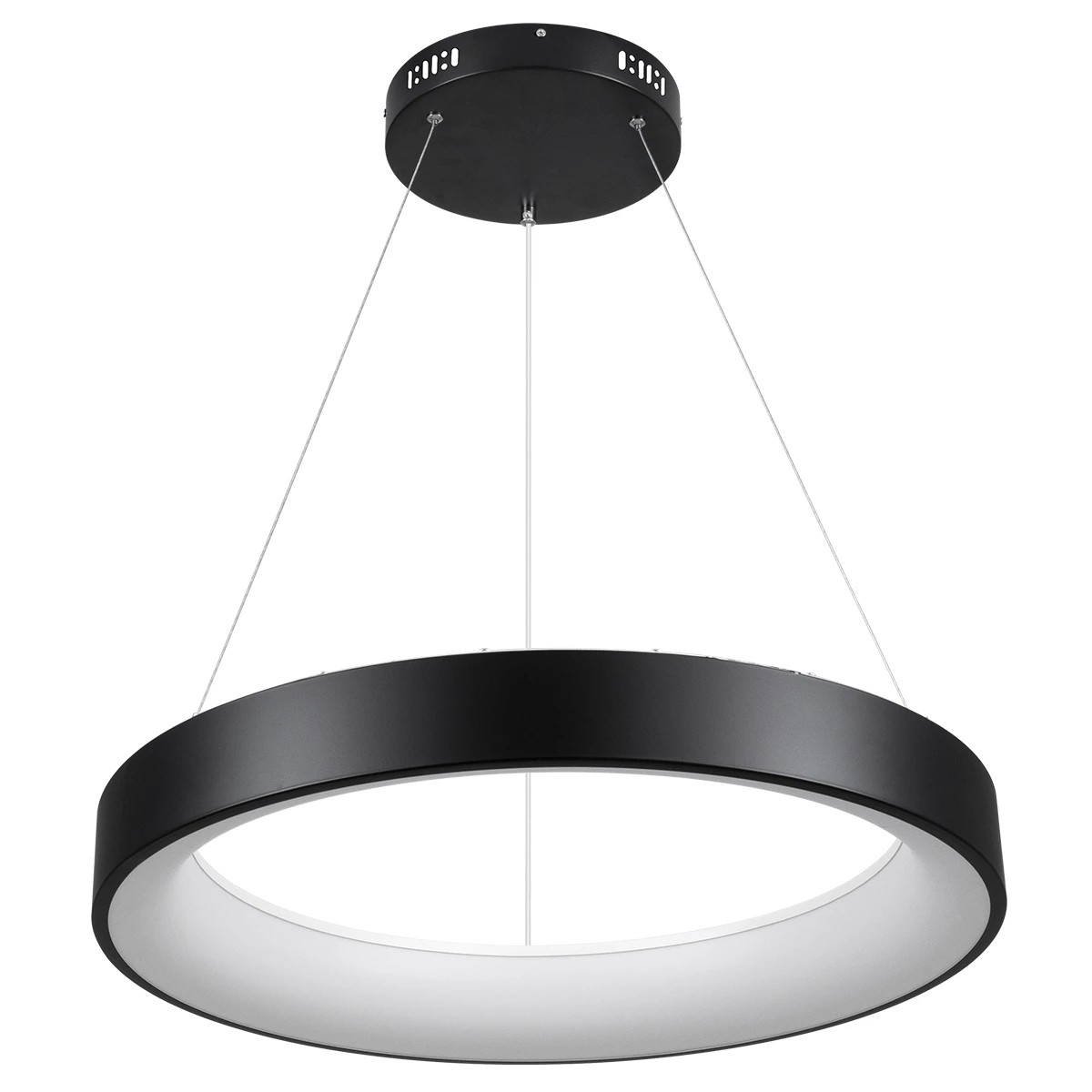kelvo® SALEM KLV-101-0289 Κρεμαστό Φωτιστικό Οροφής LED 105W 10500lm 120° AC 220-240V IP20 Ρυθμιζόμενο Λευκό CCT με Χειριστήριο από 2700K έως 6000K Dimmable - Lumileds SMD Chip - Μαύρο Ματ - Μ60 x Π60 x Υ6cm - 3 Χρόνια Εγγύηση - Image 3