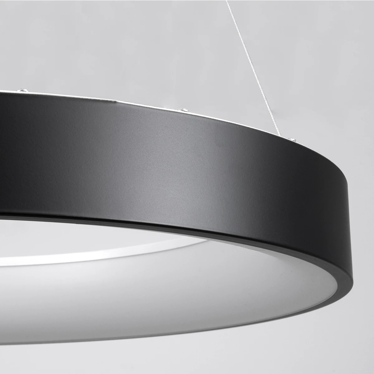kelvo® SALEM KLV-101-0289 Κρεμαστό Φωτιστικό Οροφής LED 105W 10500lm 120° AC 220-240V IP20 Ρυθμιζόμενο Λευκό CCT με Χειριστήριο από 2700K έως 6000K Dimmable - Lumileds SMD Chip - Μαύρο Ματ - Μ60 x Π60 x Υ6cm - 3 Χρόνια Εγγύηση - Image 6
