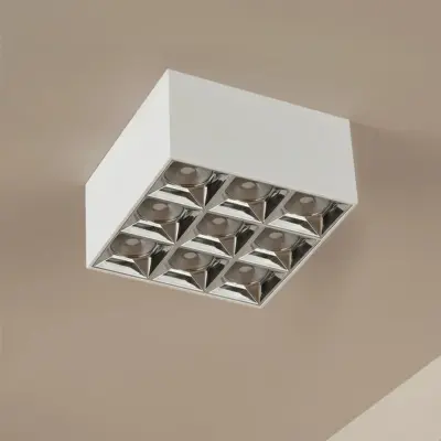 Alternative view of kelvo® LUMINAR KLV-101-0342 Φωτιστικό Downlight Σποτ LED 30W 4200lm 36° AC 220-240V IP20 Φυσικό Λευκό 4500K - Osram SMD Chip & TÜV SÜD Driver - Λευκό Ματ - Μ12 x Π12 x Υ6.6cm - 5 Χρόνια Εγγύηση