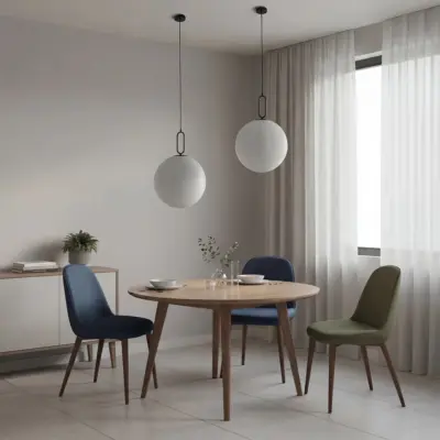 Alternative view of kelvo® BELLISSIMO KLV-101-0375 Κρεμαστό Φωτιστικό Οροφής για Λάμπα με Ντουί E27 AC 220-240V IP20 - Μαύρο Ματ & Λευκό - Μ40 x Π40 x Υ62cm