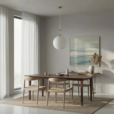 Alternative view of kelvo® BELLISSIMO KLV-101-0378 Κρεμαστό Φωτιστικό Οροφής για Λάμπα με Ντουί E27 AC 220-240V IP20 - Χρυσό Βούρτσας Πλατίνα & Λευκό - Μ40 x Π40 x Υ62cm
