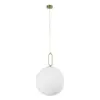 kelvo® BELLISSIMO KLV-101-0378 Κρεμαστό Φωτιστικό Οροφής για Λάμπα με Ντουί E27 AC 220-240V IP20 - Χρυσό Βούρτσας Πλατίνα & Λευκό - Μ40 x Π40 x Υ62cm - Image 3