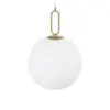 kelvo® BELLISSIMO KLV-101-0378 Κρεμαστό Φωτιστικό Οροφής για Λάμπα με Ντουί E27 AC 220-240V IP20 - Χρυσό Βούρτσας Πλατίνα & Λευκό - Μ40 x Π40 x Υ62cm - Image 6