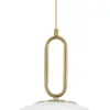 kelvo® BELLISSIMO KLV-101-0378 Κρεμαστό Φωτιστικό Οροφής για Λάμπα με Ντουί E27 AC 220-240V IP20 - Χρυσό Βούρτσας Πλατίνα & Λευκό - Μ40 x Π40 x Υ62cm - Image 7
