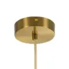 kelvo® BELLISSIMO KLV-101-0378 Κρεμαστό Φωτιστικό Οροφής για Λάμπα με Ντουί E27 AC 220-240V IP20 - Χρυσό Βούρτσας Πλατίνα & Λευκό - Μ40 x Π40 x Υ62cm - Image 8