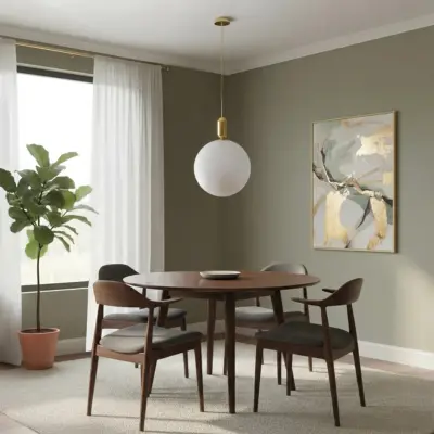 Alternative view of kelvo® ESTETICO KLV-101-0384 Κρεμαστό Φωτιστικό Οροφής για Λάμπα με Ντουί E27 AC 220-240V IP20 - Χρυσό Βούρτσας Πλατίνα & Λευκό - Μ40 x Π40 x Υ58cm