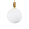 kelvo® ESTETICO KLV-101-0384 Κρεμαστό Φωτιστικό Οροφής για Λάμπα με Ντουί E27 AC 220-240V IP20 - Χρυσό Βούρτσας Πλατίνα & Λευκό - Μ40 x Π40 x Υ58cm - Image 4