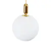 kelvo® ESTETICO KLV-101-0384 Κρεμαστό Φωτιστικό Οροφής για Λάμπα με Ντουί E27 AC 220-240V IP20 - Χρυσό Βούρτσας Πλατίνα & Λευκό - Μ40 x Π40 x Υ58cm - Image 6