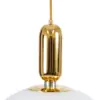 kelvo® ESTETICO KLV-101-0384 Κρεμαστό Φωτιστικό Οροφής για Λάμπα με Ντουί E27 AC 220-240V IP20 - Χρυσό Βούρτσας Πλατίνα & Λευκό - Μ40 x Π40 x Υ58cm - Image 7