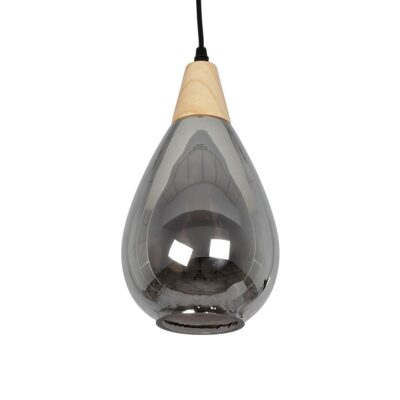 LEDTM® NOAH 999-0184 Μοντέρνο Κρεμαστό Φωτιστικό Οροφής με Ντουί 1 x E27 AC 220-240V IP20 - Γκρι & Μπεζ - Μ16 x Π16 x Υ30cm