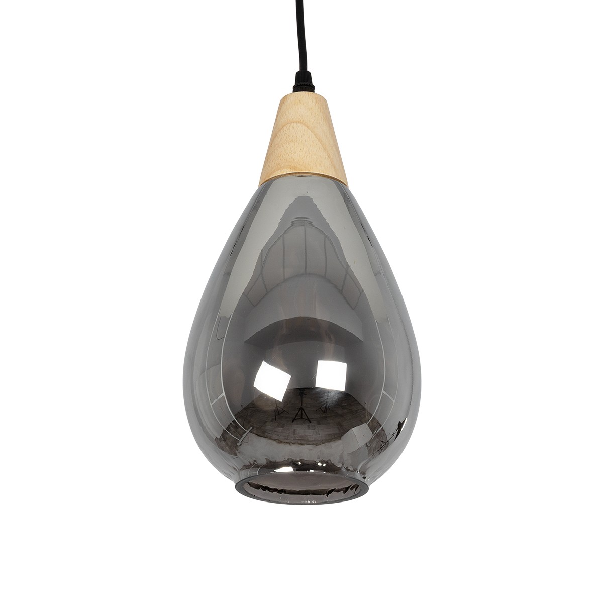LEDTM® NOAH 999-0184 Μοντέρνο Κρεμαστό Φωτιστικό Οροφής με Ντουί 1 x E27 AC 220-240V IP20 - Γκρι & Μπεζ - Μ16 x Π16 x Υ30cm