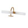 LEDTM® FLORA 60415 Μοντέρνο Φωτιστικό Τοίχου - Απλίκα Καθρέπτη Μπάνιου με Ντουί 2 x G9 AC 220-240V IP44 - Χάλκινο & Λευκό - Μ31 x Π13 x Υ12cm