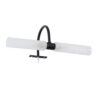 LEDTM® FLORA 60412 Μοντέρνο Φωτιστικό Τοίχου - Απλίκα Καθρέπτη Μπάνιου με Ντουί 2 x G9 AC 220-240V IP44 - Μαύρο Ματ - Μ31 x Π13 x Υ12cm