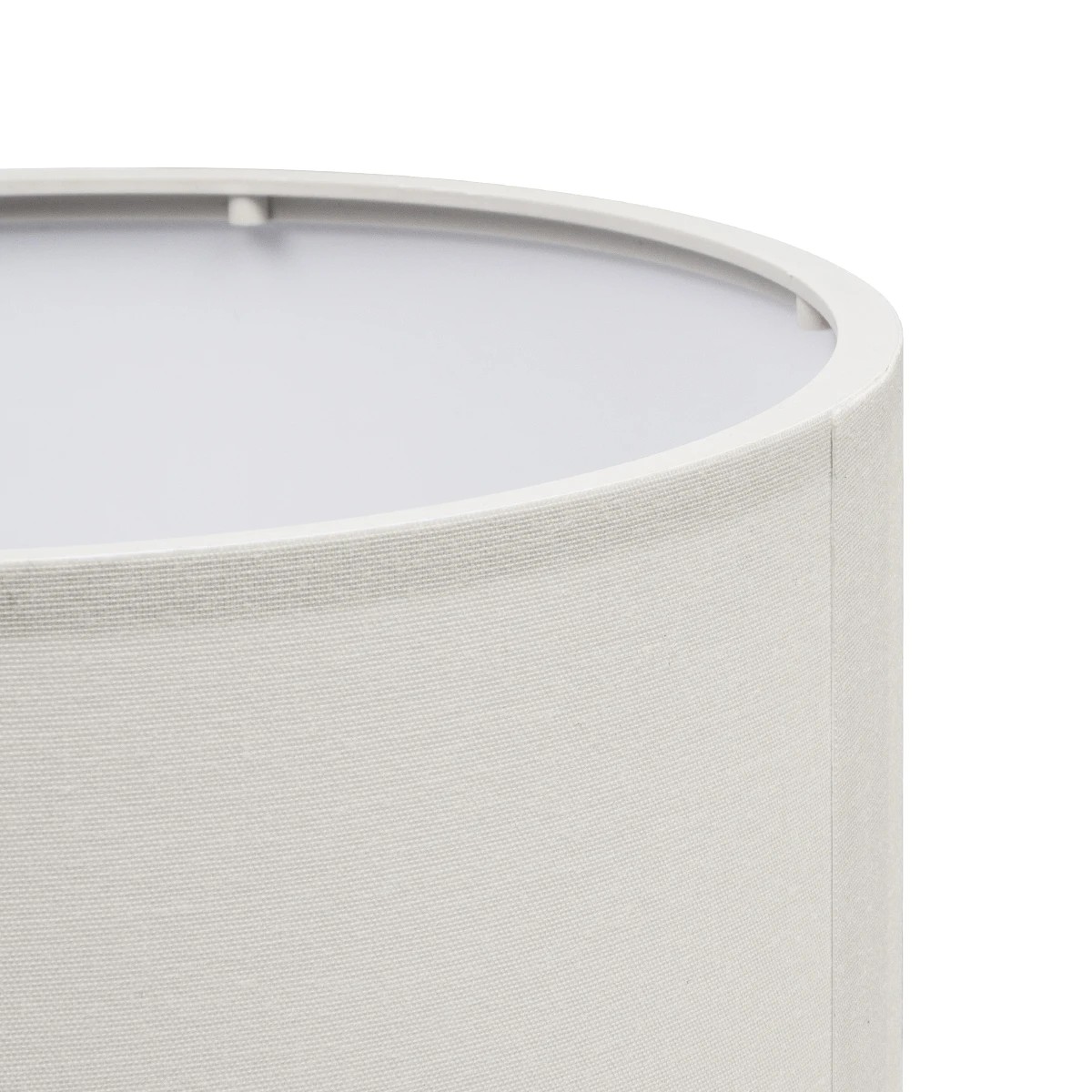 LEDTM® GLOSSY 204-0077 Μοντέρνο Επιτραπέζιο Φωτιστικό Πορτατίφ με Ντουί 1 x E27 AC 220-240V IP20 - Ασημί & Μπεζ - Μ19 x Π19 x Υ36cm - Image 6