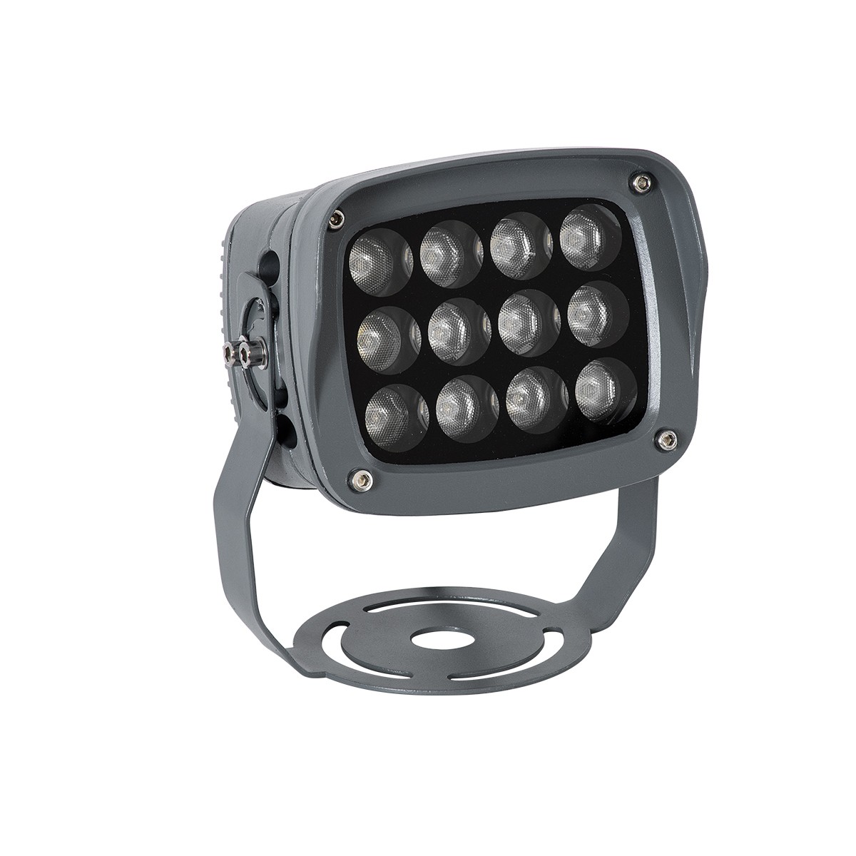 LEDTM® FLOODXENA 90124 Προβολέας Σποτ Wall Washer LED 12W 1020lm 10° AC 220-240V Αδιάβροχο IP65 Μπλε - Bridgelux SMD Chip - Γκρι Ανθρακί - Μ13.5 x Π11 x Υ15cm - 3 Χρόνια Εγγύηση - Image 2