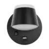 LEDTM® REGENCY 61373 Μοντέρνο Φωτιστικό Τοίχου - Απλίκα Ξενοδοχείου Reading Light με Φορτιστή USB 3A LED 8W 920lm 120° AC 220-240V IP20 Φυσικό Λευκό 4500K - Bridgelux SMD Chip & TÜV SÜD Driver - Μαύρο Ματ - Μ12 x Π12 x Υ13cm - 3 Χρόνια Εγγύηση - Image 2