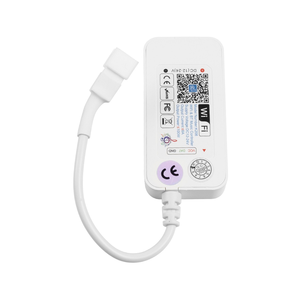 LEDTM® SP611E 73451 RF & WiFi 2.4G Ψηφιακός Pixel Addressable Controller DC 5-12-24V IP20 - RF & WiFi 2.4G & Bluetooth - SPI/TTL Protocol 2048 IC - Μ6.5 x Π3.3 x Υ1.5cm - 2 Χρόνια Εγγύηση - Image 3