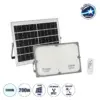 LEDTM® LUMOVOX 73068 Προβολέας LED 200W 10000lm 120° DC 5V με Φωτοβολταϊκό Panel 5V 12W & Επαναφορτιζόμενη Μπαταρία Li-ion 3.2V 10000mAh Αδιάβροχο IP67 Ψυχρό Λευκό 6000K - 180 x SMD2835 Sanan Chip - Γκρι Ανθρακί - Μ29.5 x Π5.5 x Υ19cm - 2 Χρόνια Εγγύηση