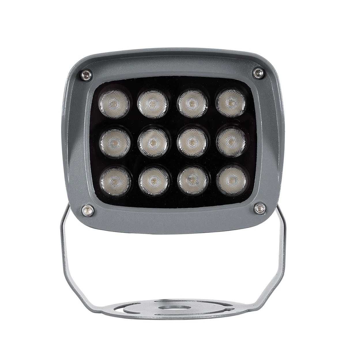 LEDTM® FLOODXENA 90125 Προβολέας Σποτ Wall Washer LED 12W 1020lm 10° AC 220-240V Αδιάβροχο IP65 Φούξια - Bridgelux SMD Chip - Γκρι Ανθρακί - Μ13.5 x Π11 x Υ15cm - 3 Χρόνια Εγγύηση - Image 4