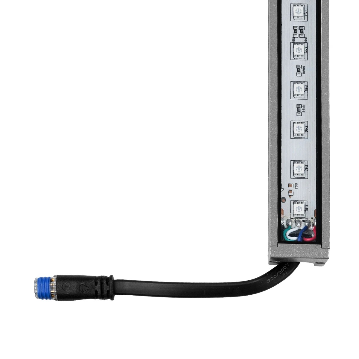 LEDTM® DIGIBAR 90210 Ψηφιακή Pixel Addressable Facade Μπάρα LED 12W 600lm 45° DC 24V Αδιάβροχο IP65 8 x Pixel Πολύχρωμο RGB Dimmable DMX512 SPI/TTL Protocol IC UCS512C0 - Bridgelux SMD Chip - Γκρι Ανθρακί - Μ100 x Π3.2 x Υ3cm - 3 Χρόνια Εγγύηση - Image 4