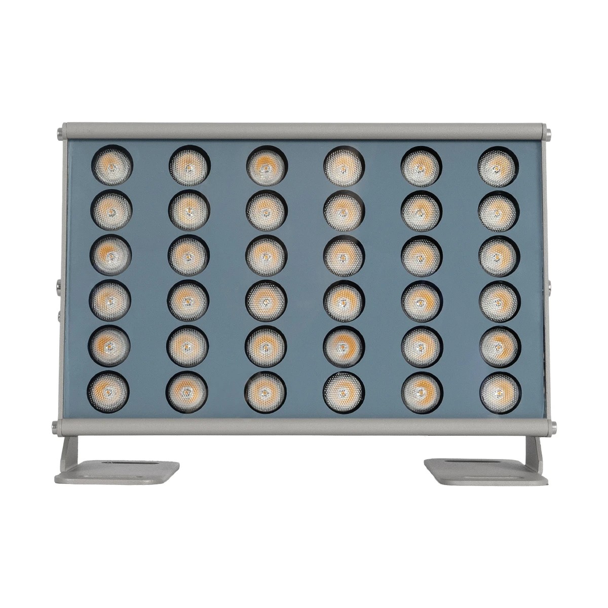 LEDTM® FLOODHENO 999-0263 Προβολέας Σποτ Wall Washer LED 24W 2040lm 30° AC 220-240V Αδιάβροχο IP67 Ultra Θερμό Λευκό 2200K - Bridgelux SMD Chip - Γκρι - Μ24 x Π11 x 16.5cm - 3 Χρόνια Εγγύηση - Image 3