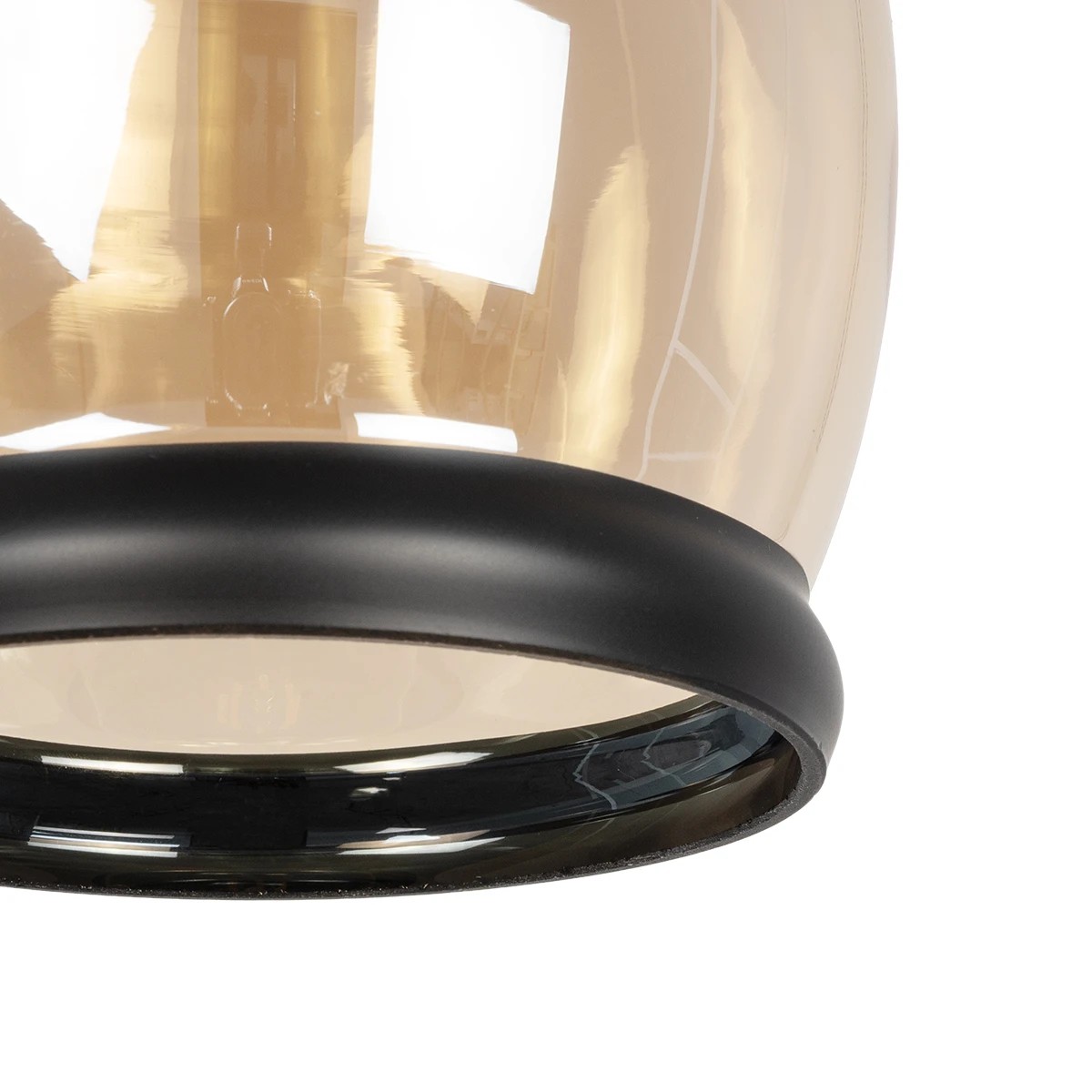 LEDTM® OLIVER 999-0188 Vintage Κρεμαστό Φωτιστικό Οροφής με Ντουί 1 x E27 AC 220-240V IP20 - Μελί & Μαύρο - Μ14 x Π14 x Υ30cm - Image 8