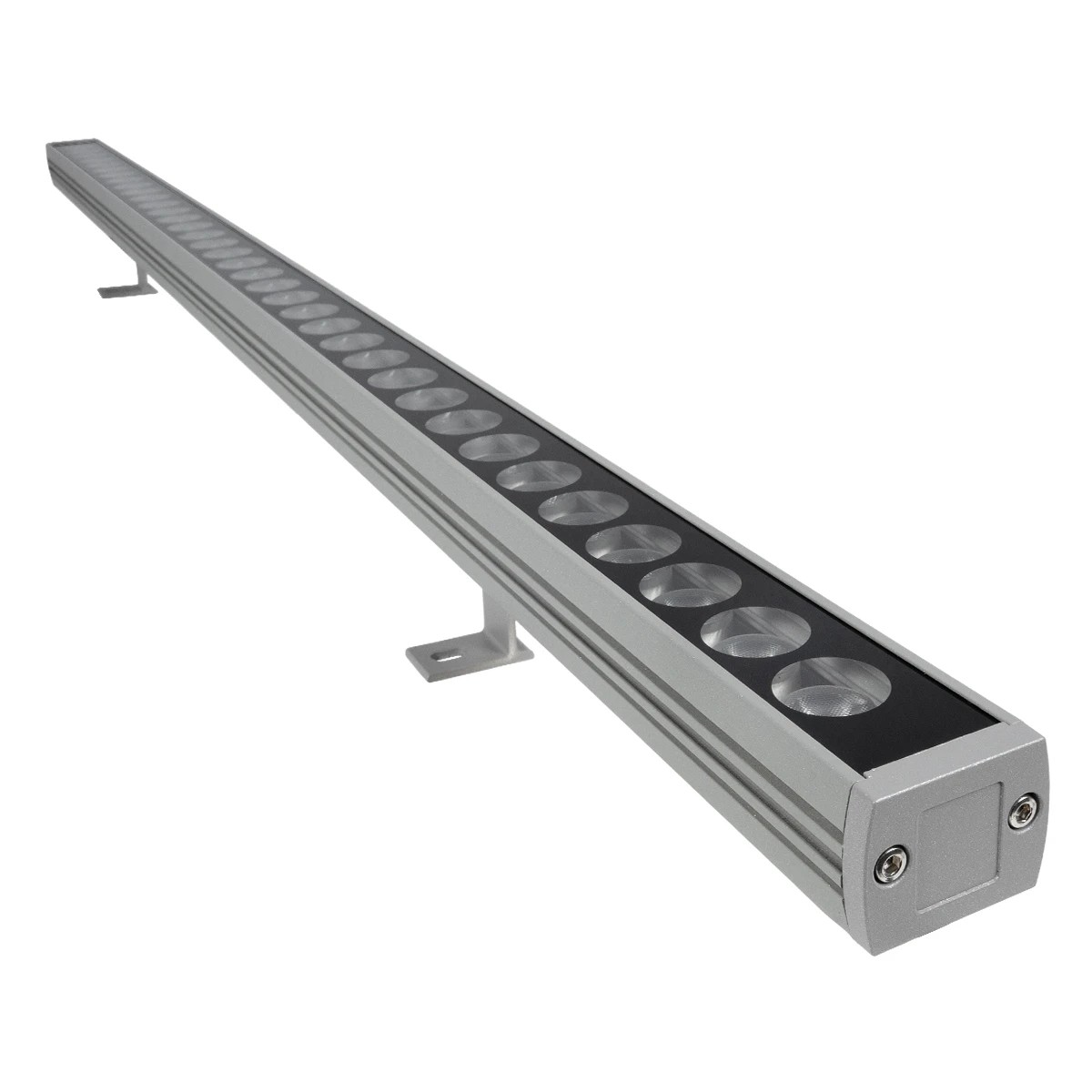 LEDTM® WASHERPANDA 999-0272 Μπάρα Φωτισμού Wall Washer LED 36W 3960lm 15° DC 24V Αδιάβροχο IP67 Θερμό Λευκό 2700K Dimmable - Bridgelux SMD Chip - Γκρι Ανθρακί - Μ100 x Π4 x Υ3cm - 3 Χρόνια Εγγύηση