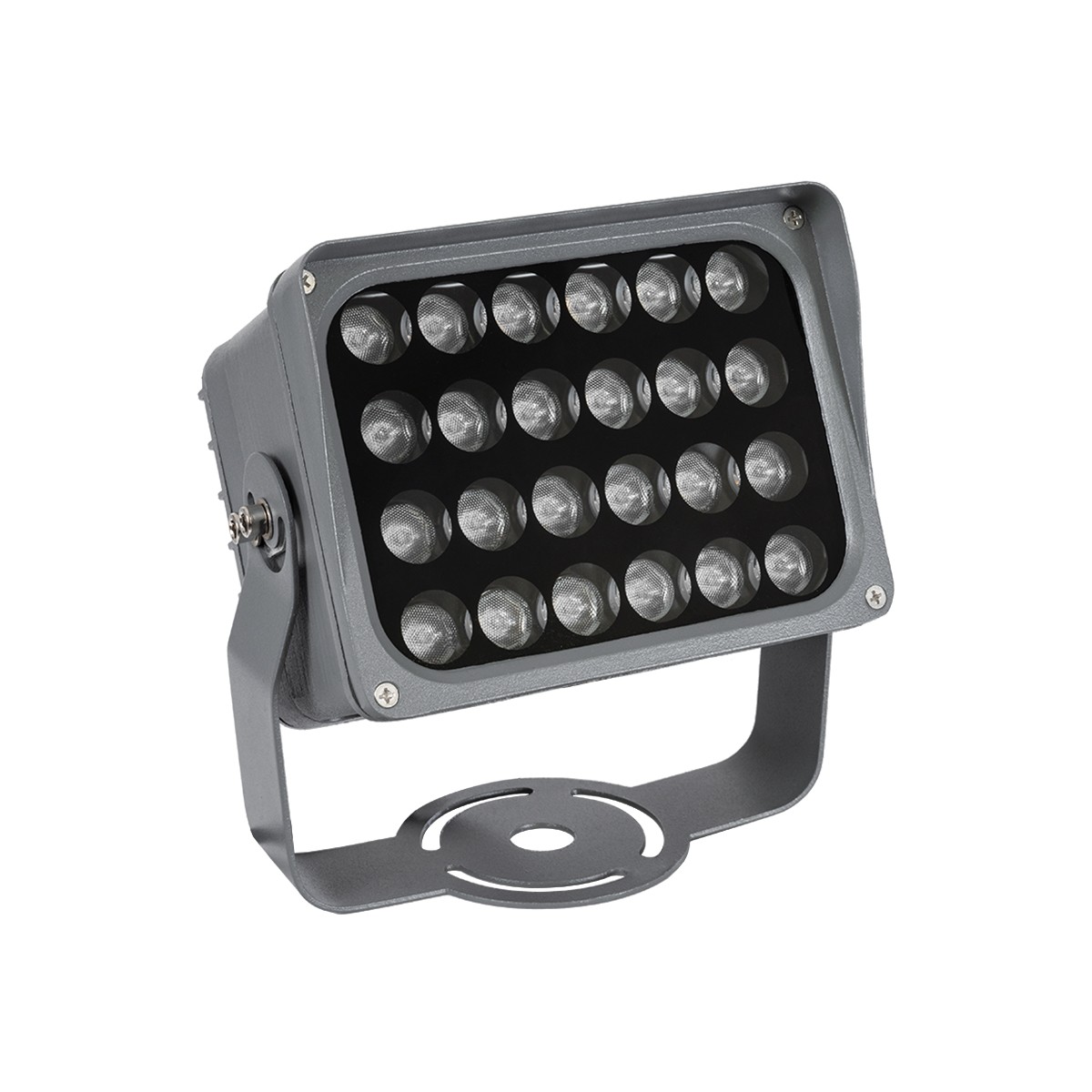 LEDTM® FLOODXENA 90132 Προβολέας Σποτ Wall Washer LED 24W 2040lm 10° AC 220-240V Αδιάβροχο IP65 Φούξια - Bridgelux SMD Chip - Γκρι Ανθρακί - Μ18 x Π13.5 x Υ18cm - 3 Χρόνια Εγγύηση - Image 2