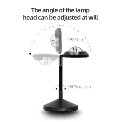 Alternative view of LEDTM® SUNSET GLB-106-0022 Επιτραπέζιο Φωτιστικό Πορτατίφ Προτζέκτορας Sunset με RF Ασύρματο Χειριστήριο & Λειτουργία μέσω WiFi APP LED 6W 360lm 60° AC 220-240V IP20 Πολύχρωμο RGB Dimmable - Sanan SMD Chip - Μαύρο - Μ10 x Π10 x Υ27cm - 2 Χρόνια Εγγύηση