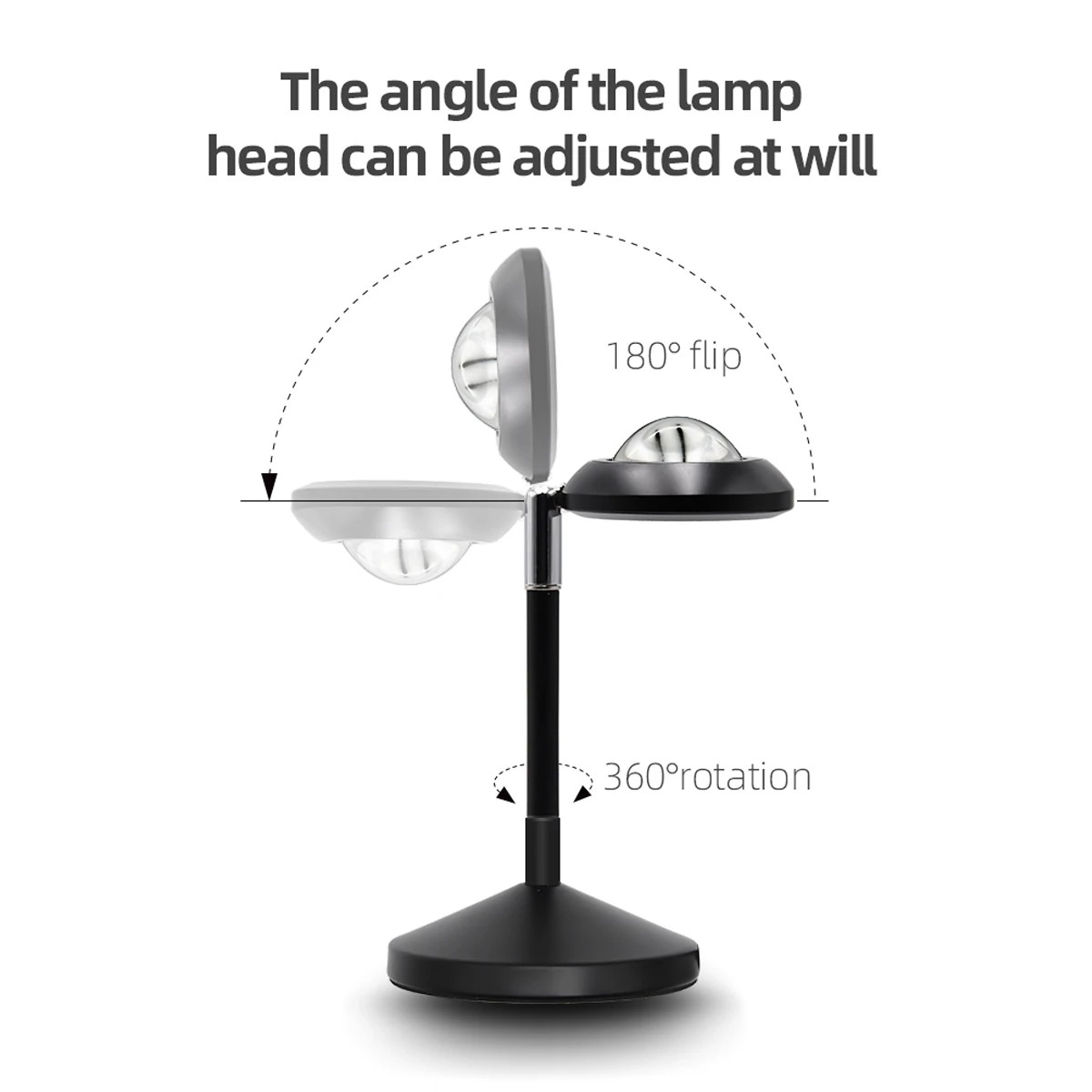 LEDTM® SUNSET GLB-106-0022 Επιτραπέζιο Φωτιστικό Πορτατίφ Προτζέκτορας Sunset με RF Ασύρματο Χειριστήριο & Λειτουργία μέσω WiFi APP LED 6W 360lm 60° AC 220-240V IP20 Πολύχρωμο RGB Dimmable - Sanan SMD Chip - Μαύρο - Μ10 x Π10 x Υ27cm - 2 Χρόνια Εγγύηση - Image 2