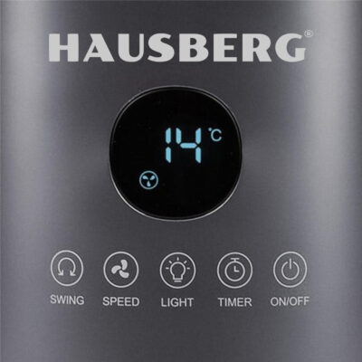 Alternative view of Ανεμιστήρας Πύργος Bladeless Hausberg HB-5956GR Γκρι 86cm - 70W με LED