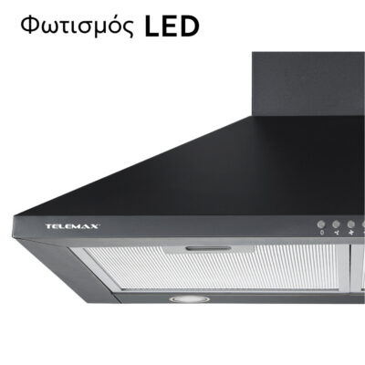 Alternative view of Απορροφητήρας Κουζίνας Καμινάδα 60cm Telemax TD0660 Μαύρο
