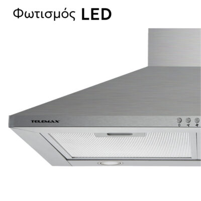 Απορροφητήρας Κουζίνας Καμινάδα 60cm Telemax TD0660 Inox