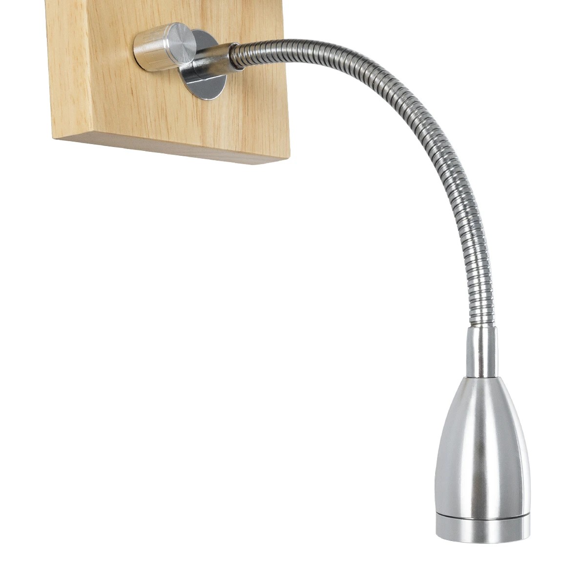 LEDTM® ELEGANT 01316 Μοντέρνο Φωτιστικό Τοίχου - Απλίκα Ξενοδοχείου Reading Light με Ντουί 1 x E27 LED 3W 360lm 36° AC 220-240V IP20 Θερμό Λευκό 2700K - Bridgelux COB Chip - Λευκό & Μπεζ - Μ15 x Π20 x Υ22.5cm - 2 Χρόνια Εγγύηση - Image 8