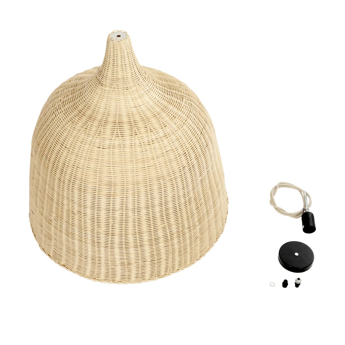 LEDTM® BAHAMAS 01370 Boho Κρεμαστό Φωτιστικό Οροφής με Ντουί 1 x E27 AC 220-240V IP20 - Μπεζ - Μ60 x Π60 x Υ60cm - Image 11