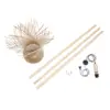 LEDTM® POPPY 01984 Boho Επιδαπέδιο Φωτιστικό με Ντουί 1 x E27 AC 220-240V IP20 - Μπεζ - Μ58 x Π58 x Υ168cm - Image 10