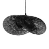 LEDTM® MEXICO 02201 Boho Κρεμαστό Φωτιστικό Οροφής με Ντουί 1 x E27 AC 220-240V IP20 - Μαύρο - Μ65 x Π45 x Υ18cm