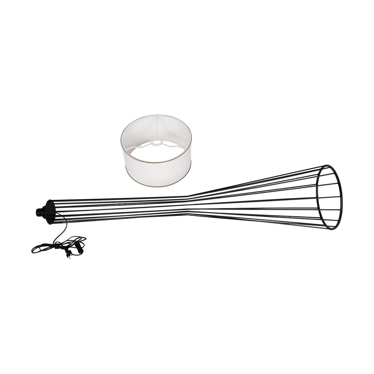 LEDTM® NOVA 201-0036 Μοντέρνο Επιδαπέδιο Φωτιστικό με Ντουί 1 x E27 AC 220-240V IP20 - Μαύρο & Λευκό - Μ36 x Π36 x Υ148cm - Image 12