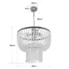 LEDTM® CRYSTAL 203-0028 Κλασικό Κρεμαστό Φωτιστικό Οροφής με Ντουί 3 x E27 AC 220-240V IP20 - Χρυσό & Διάφανο - Μ41 x Π41 x Υ40cm - Image 11