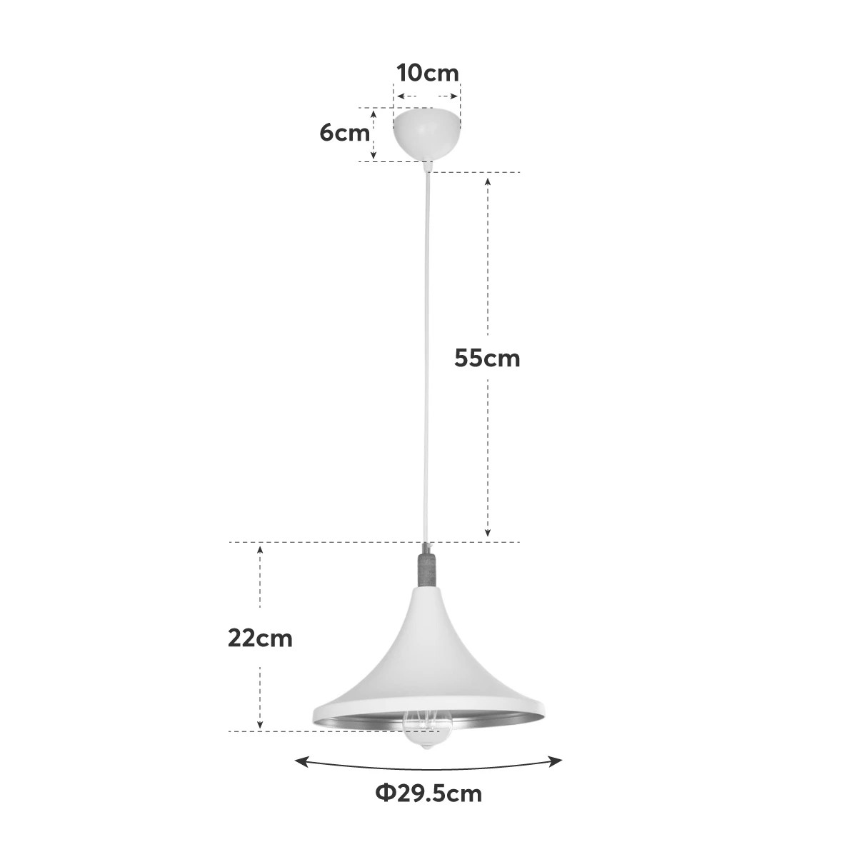 LEDTM® BELFRY 203-0076 Μοντέρνο Κρεμαστό Φωτιστικό Οροφής με Ντουί 1 x E27 AC 220-240V IP20 - Λεύκο & Χρυσό - Μ29.5 x Π29.5 x Υ22cm - Image 12