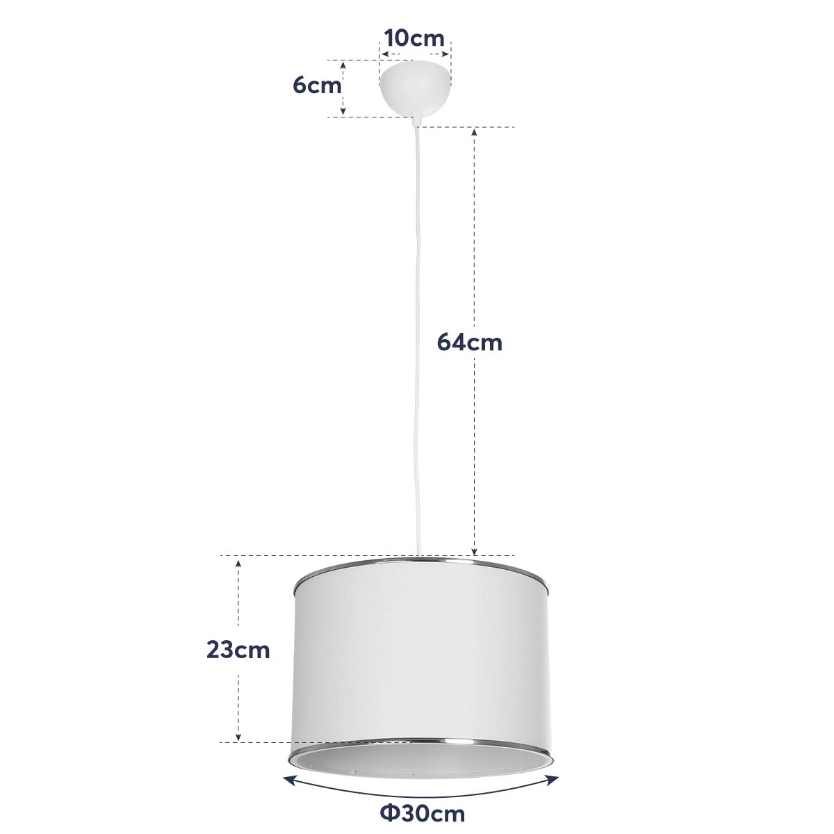 LEDTM® ELECTRA 203-0112 Μοντέρνο Κρεμαστό Φωτιστικό Οροφής με Ντουί 1 x E27 AC 220-240V IP20 - Mπεζ & Χρυσό - Μ30 x Π30 x Υ23cm - Image 12