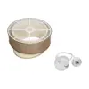 LEDTM® SONIA 203-0121 Μοντέρνο Κρεμαστό Φωτιστικό Οροφής με Ντουί 1 x E27 AC 220-240V IP20 - Μπεζ & Χρυσό - Μ30 x Π30 x Υ24cm - Image 10