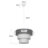 LEDTM® LEVEL 203-0172 Μοντέρνο Κρεμαστό Φωτιστικό Οροφής με Ντουί 1 x E27 AC 220-240V IP20 - Καφέ & Μπεζ - Μ38 x Π38 x Υ30cm - Image 11