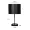 LEDTM® WIZ 203-0179 Μοντέρνο Επιτραπέζιο Φωτιστικό Πορτατίφ με Ντουί 1 x E27 AC 220-240V IP20 - Ασημί & Γκρι - Μ22 x Π22 x Υ36.5cm - Image 9
