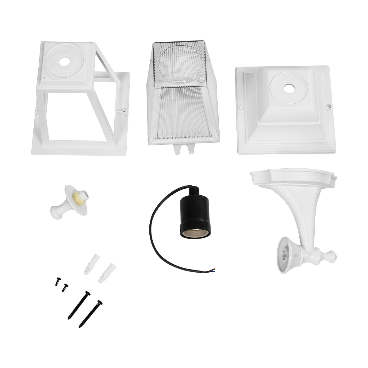 LEDTM® SOLME 203-0221 Vintage Φωτιστικό Τοίχου - Απλίκα με Ντουί 1 x E27 AC 220-240V IP44 - Λευκό - Μ15 x Π20 x Υ35cm - Image 8