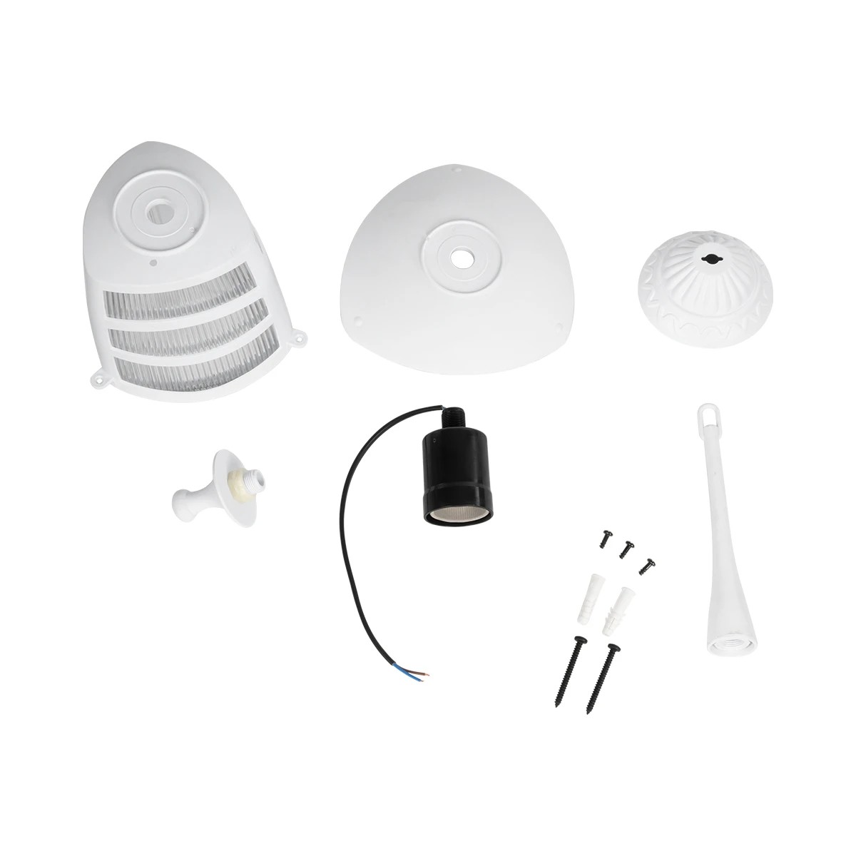 LEDTM® ZARDIN 203-0237 Vintage Φωτιστικό Οροφής με Ντουί 1 x E27 AC 220-240V IP44 - Λευκό - Μ17 x Π17 x Υ42cm - Image 8