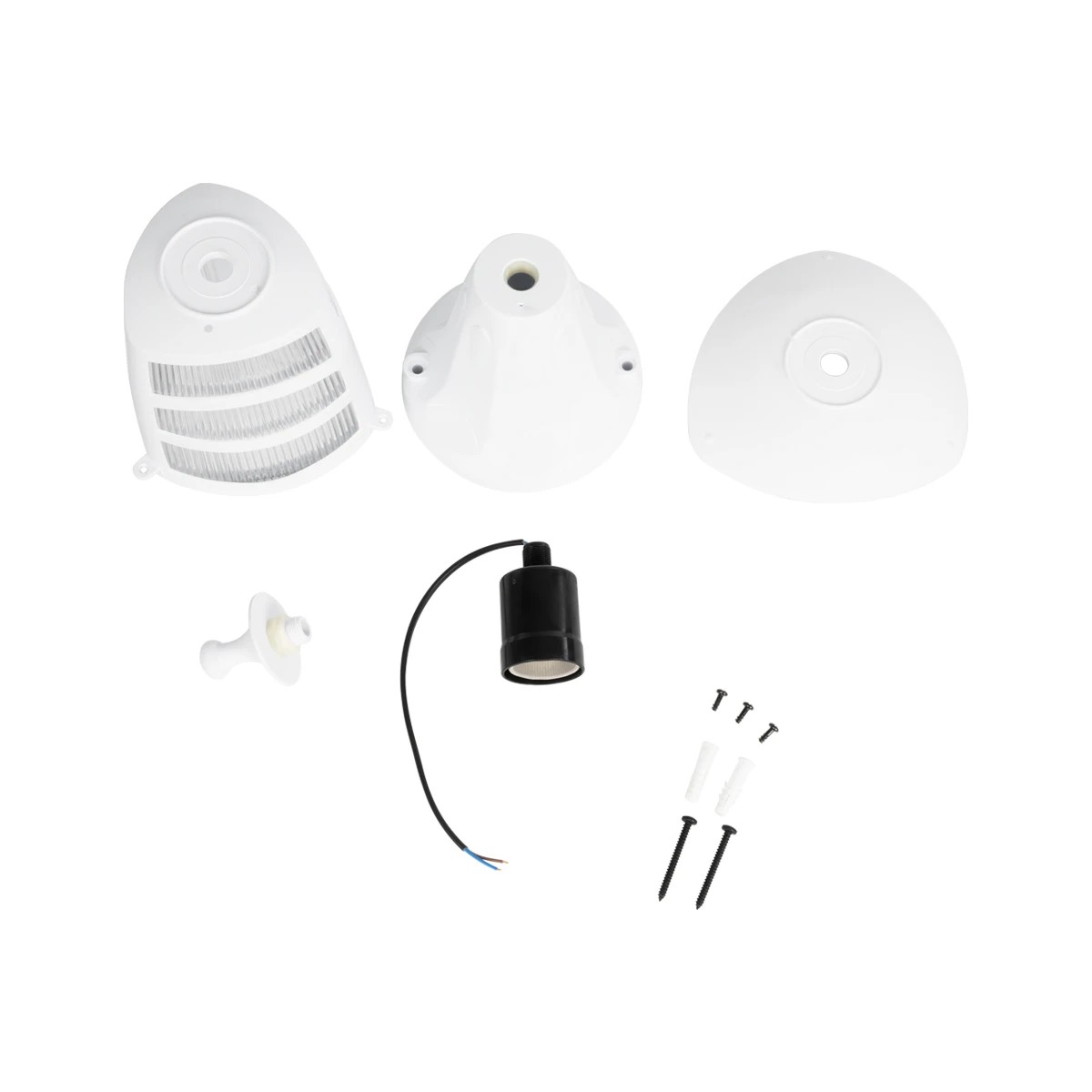 LEDTM® ZARDIN 203-0238 Vintage Επιδαπέδιο Φωτιστικό Φαναράκι Μονόφωτο 1 x E27 IP44 Λευκό & Διάφανο Πλαστικό - Μ17 x Π17 x Υ35cm - Image 8