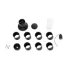 LEDTM® GARDENIO 203-0250 Μοντέρνο Επιδαπέδιο Φωτιστικό Κολωνάκι Κήπου Μονόφωτο 1 x E27 IP44 Μαύρο Πλαστικό - Μ15 x Π15 x Υ85cm - Image 8