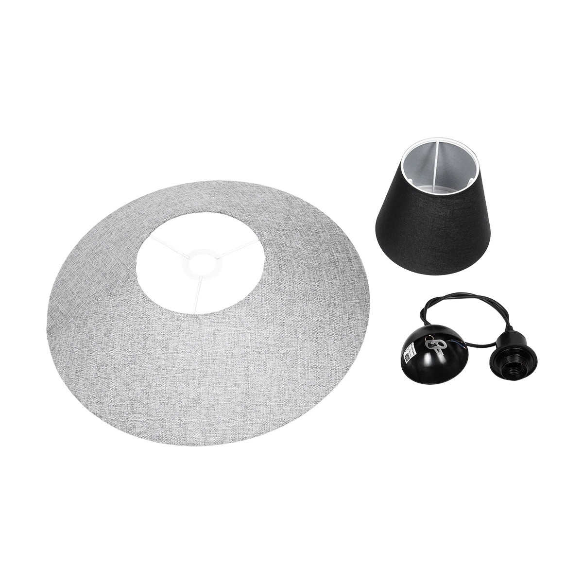 LEDTM® STORM 203-0292 Μοντέρνο Κρεμαστό Φωτιστικό Οροφής με Ντουί 1 x E27 AC 220-240V IP20 - Μαύρο & Γκρί - Μ50 x Π50 x Υ24cm - Image 10